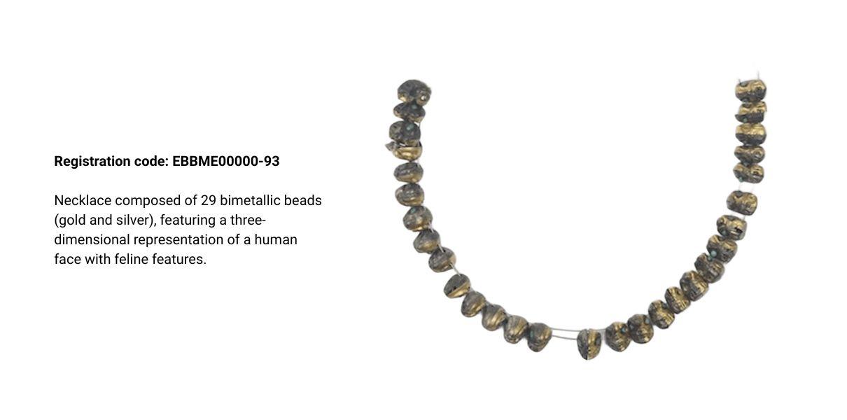 necklace bimetalli beads necklace bimetalli beads